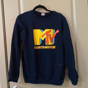 Vintage MTV Sweatshirt (small bleach stain)